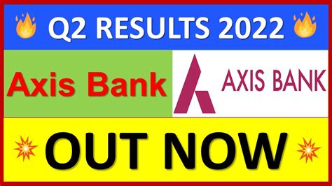 axis bank q2 results 2022 date